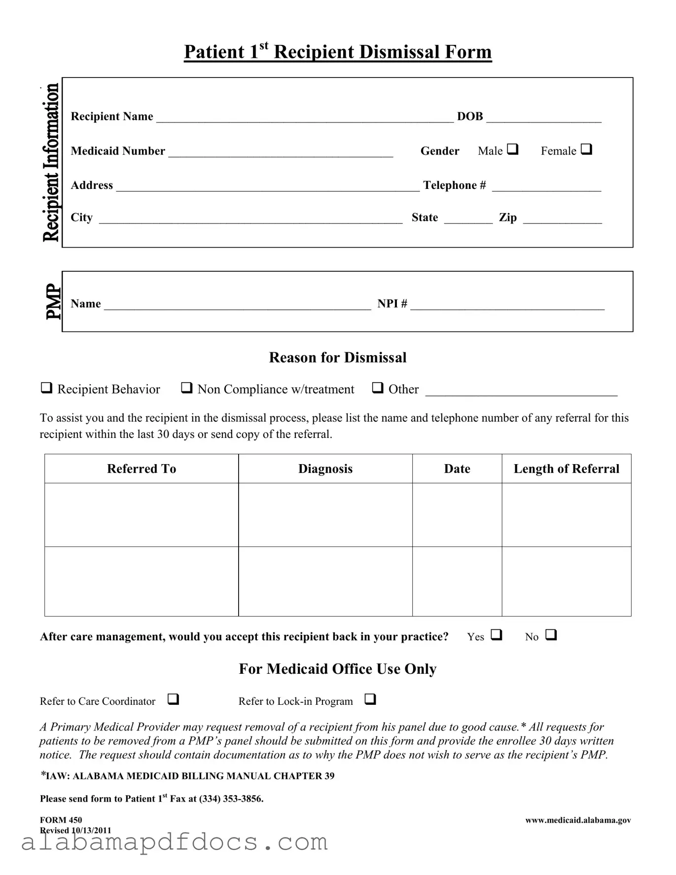 Free Alabama 450 PDF Template