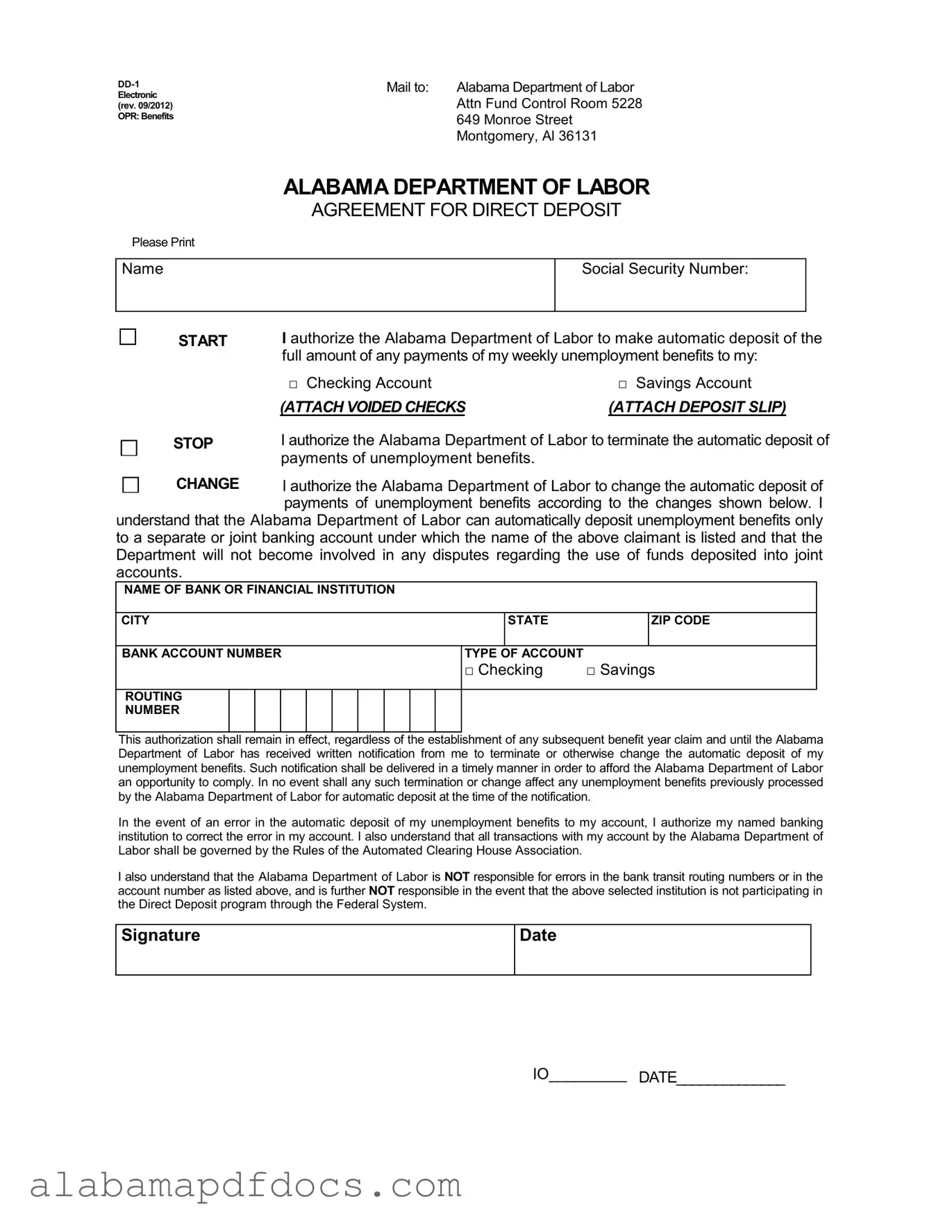 Free Alabama Dd 1 PDF Template