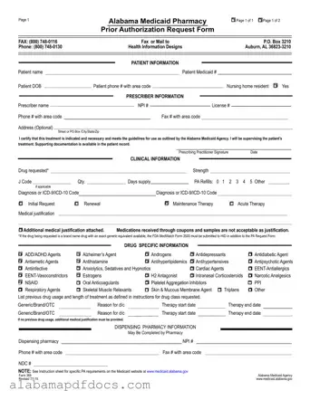 Free Alabama 369 PDF Template