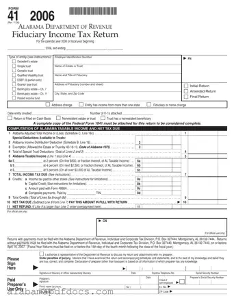 Free Alabama 41 PDF Template