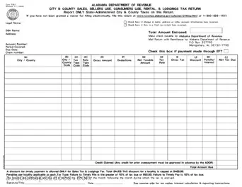 Free Alabama 9501 PDF Template