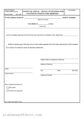 Free Alabama Ju 26D PDF Template